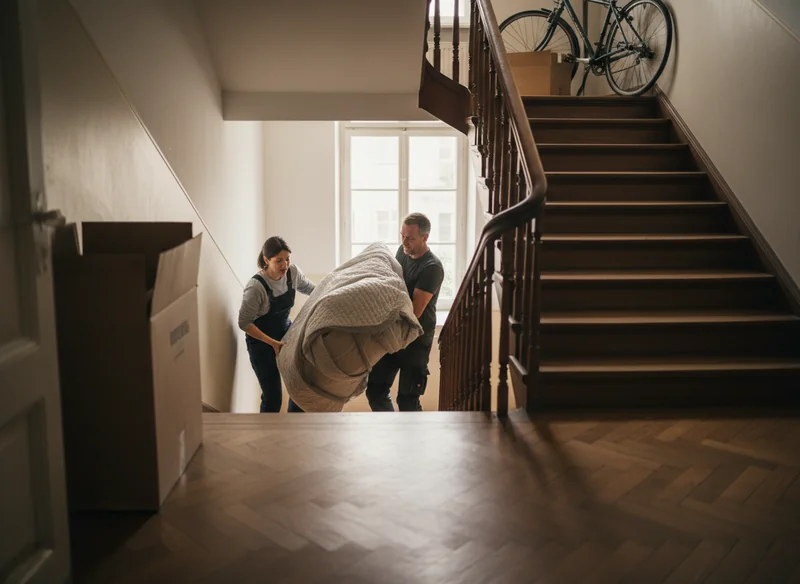 Adaptation aux étages sans ascenseur (escaliers étroits, paliers limités)