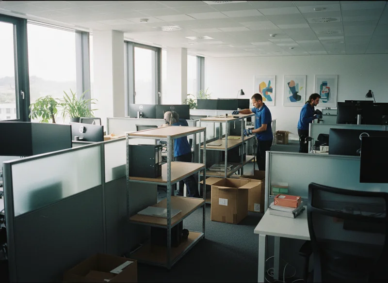 Démontage mobilier de bureau (cloisons, étagères modulaires)