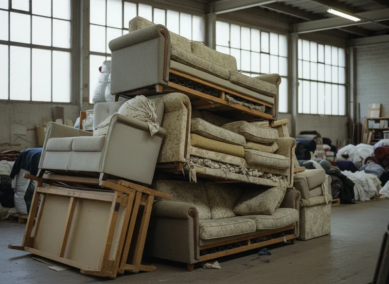 Recyclage tissu, mousse, bois et métal en filière séparée