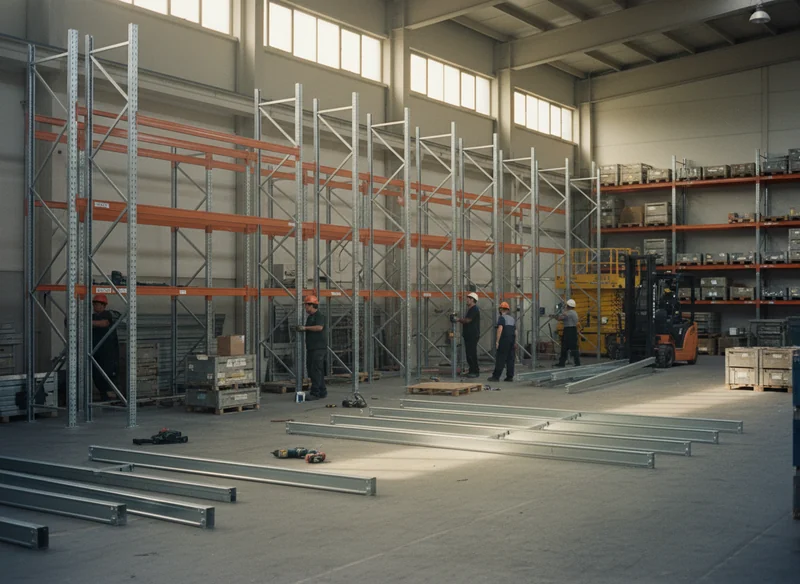 Démontage racks à palettes (R&S, Stamh, Mecalux)