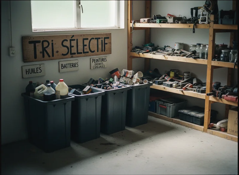 Tri sélectif huiles, batteries, peintures (déchets spéciaux)