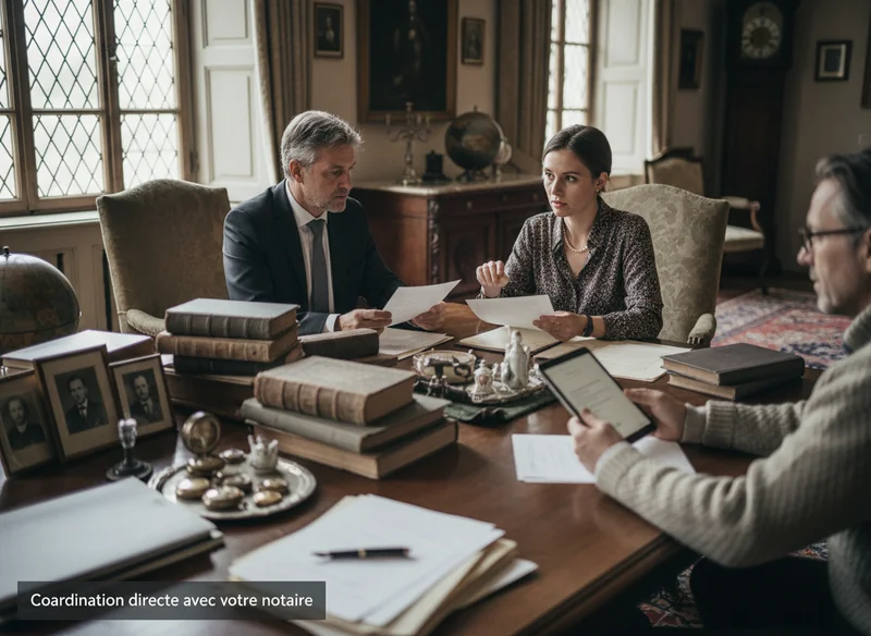 Coordination directe avec votre notaire