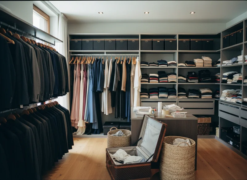Garde-robes complètes, armoires pleines, dressings