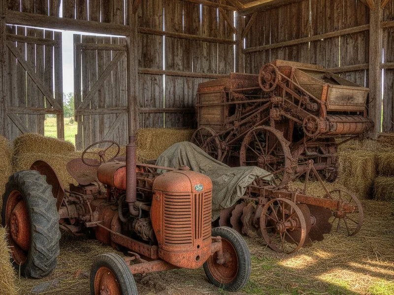 Vieilles machines agricoles