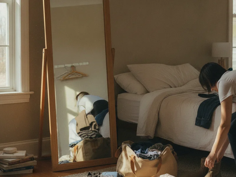 Miroir psyché sur pied