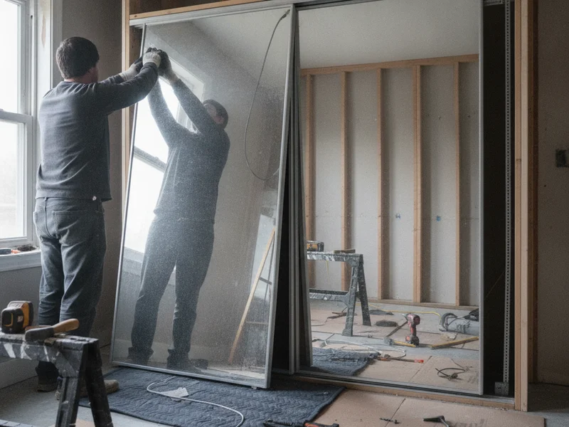 Portes d’armoire à miroir